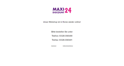 Desktop Screenshot of maxidiscount24.de